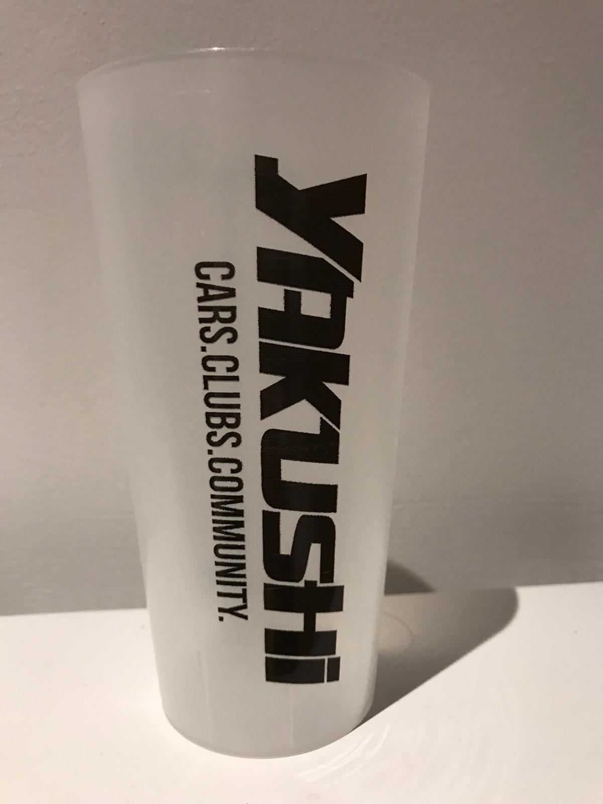 Plastic Pint Cup (Black Text) Yakushi Show